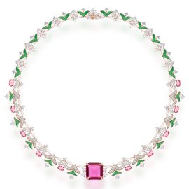 Enchanted Forest Garden-Inspired Gold-Plated Necklace