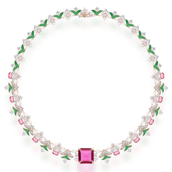Enchanted Forest Garden-Inspired Gold-Plated Necklace