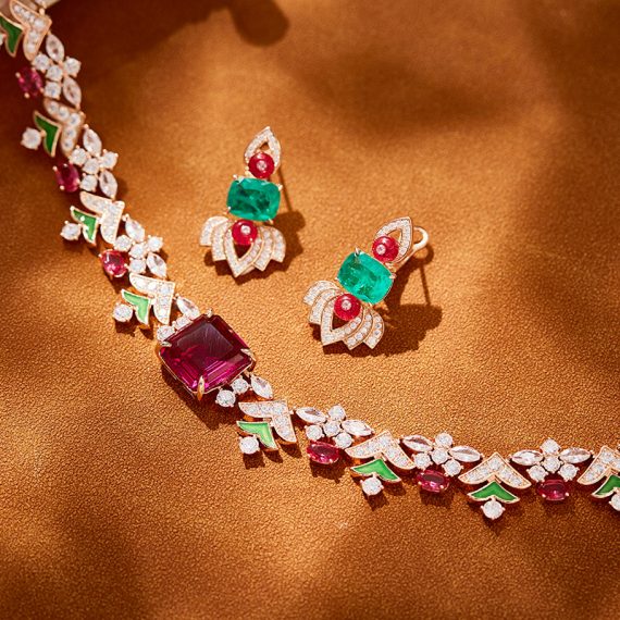 Enchanted Forest Garden-Inspired Gold-Plated Necklace - Image 5