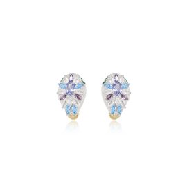 Twisted Glamour Gold-Plated Snake-Inspired Dangle Earrings
