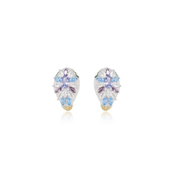 Twisted Glamour Gold-Plated Snake-Inspired Dangle Earrings