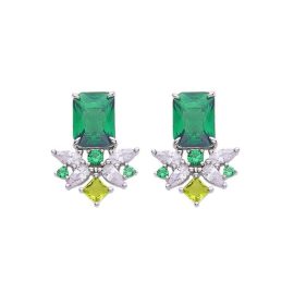 Nature Spirit Tropical Rainforest Textured Gold-Plated Earrings