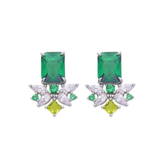 Nature Spirit Tropical Rainforest Textured Gold-Plated Earrings