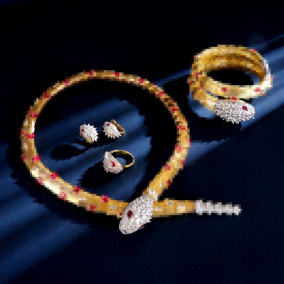 Chic Gold-Plated Serpent Open-Loop Design Ring - Image 4