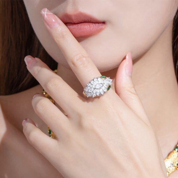 Chic Gold-Plated Serpent Open-Loop Design Ring - Image 5