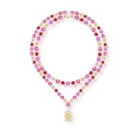 Spectrum Shine Colorful Gold-Plated Multicolor Necklace