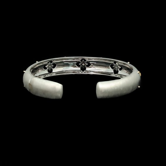 Sparkle Edge High Carbon Diamond Bujia Brushed Bracelet in 925 Silver - Image 3