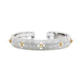 Sparkle Edge High Carbon Diamond Bujia Brushed Bracelet in 925 Silver