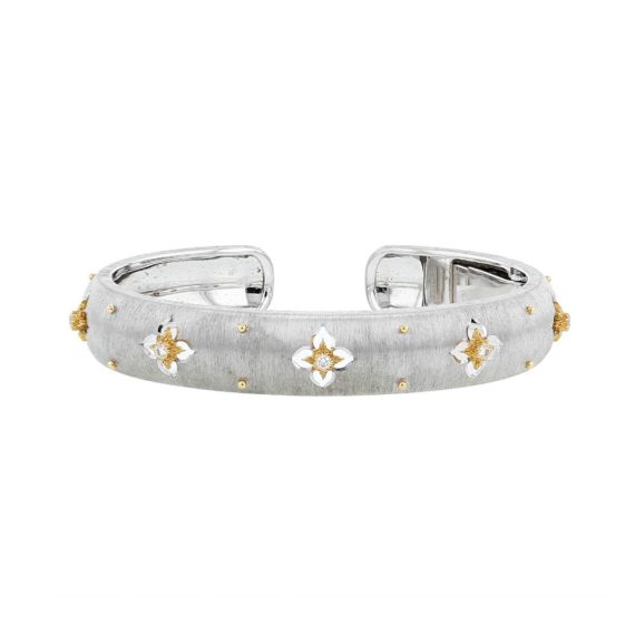 Sparkle Edge High Carbon Diamond Bujia Brushed Bracelet in 925 Silver