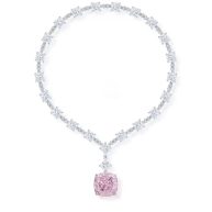 Royal Bloom Yellow Diamond Ice Flower Pendant Necklace in Gold Plating