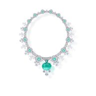 Lush Garden Emerald Green Gold-Plated Necklace