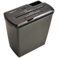 Amazon Basics 8-Sheet Strip Cut Paper, CD, and Credit Card Shredder
