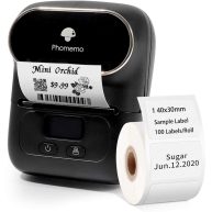 Phomemo M110 Label Portable Bluetooth Thermal Label Maker Printer for Barcode