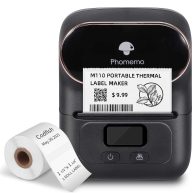 Phomemo M110 Label Portable Bluetooth Thermal Label Maker Printer for Barcode