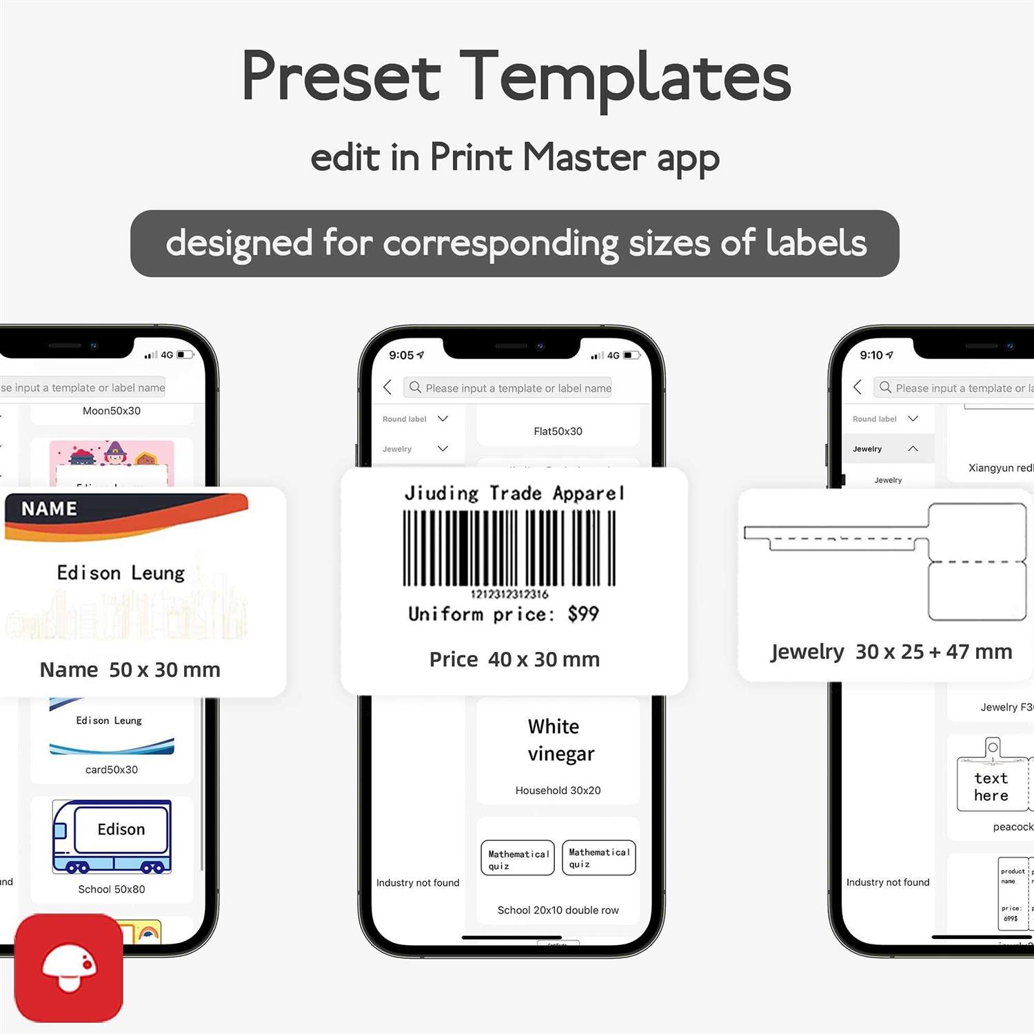Phomemo M110 Label Portable Bluetooth Thermal Label Maker Printer for Barcode - Image 2