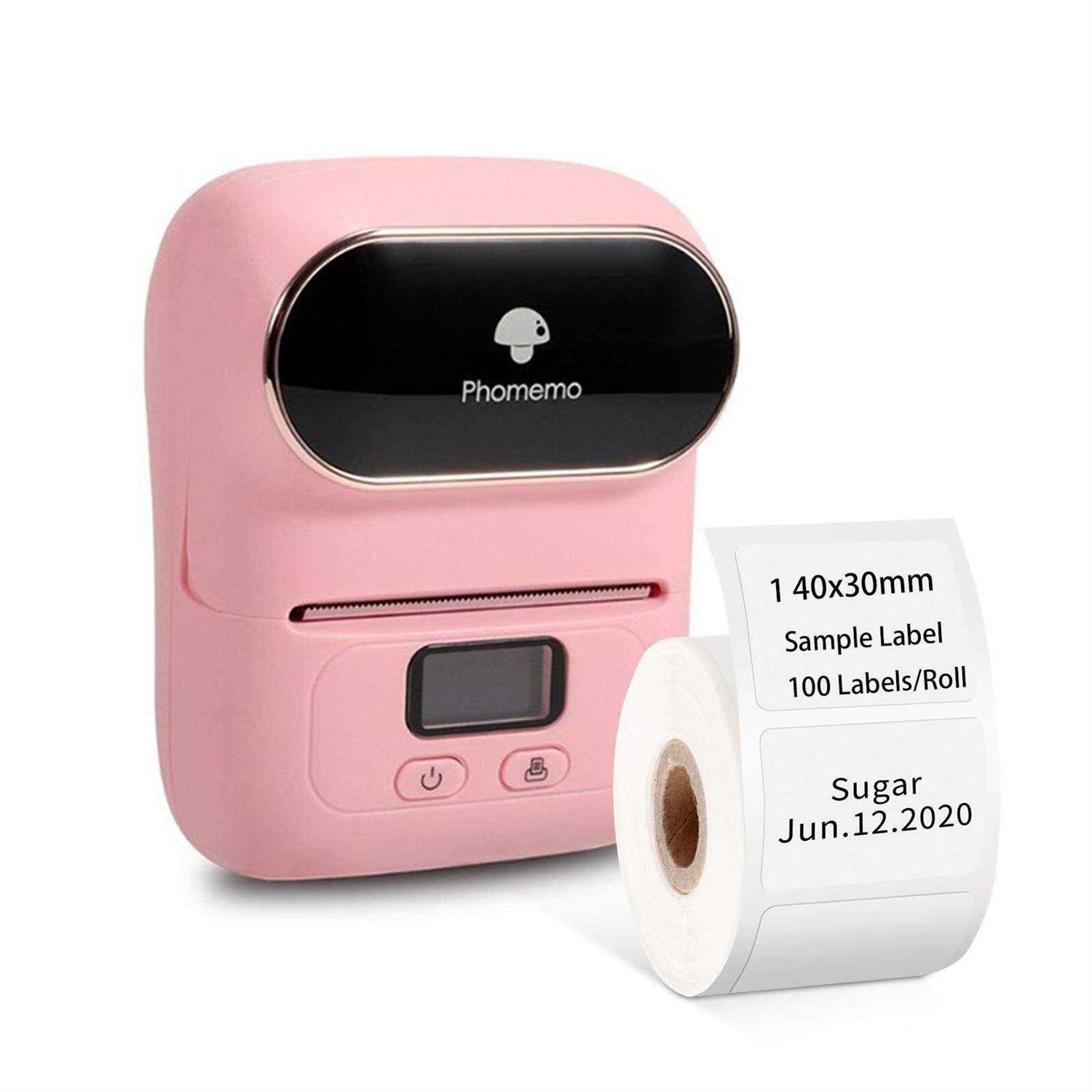 Phomemo M110 Label Portable Bluetooth Thermal Label Maker Printer for Barcode