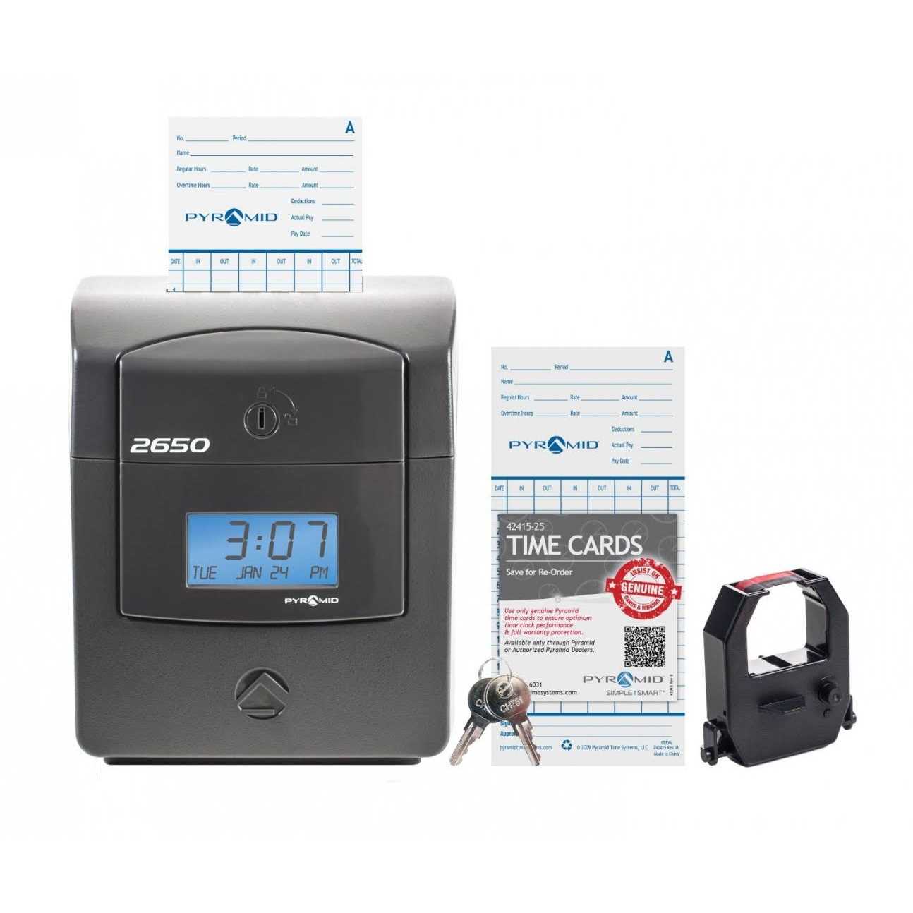 2650 Auto Aligning Time Clock Pyramid - Image 2