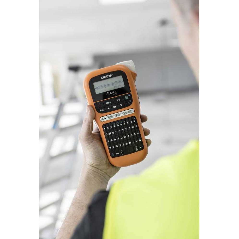 Brother PT-E110 Industrial Handheld Labeling Tool PTE110 - Image 2