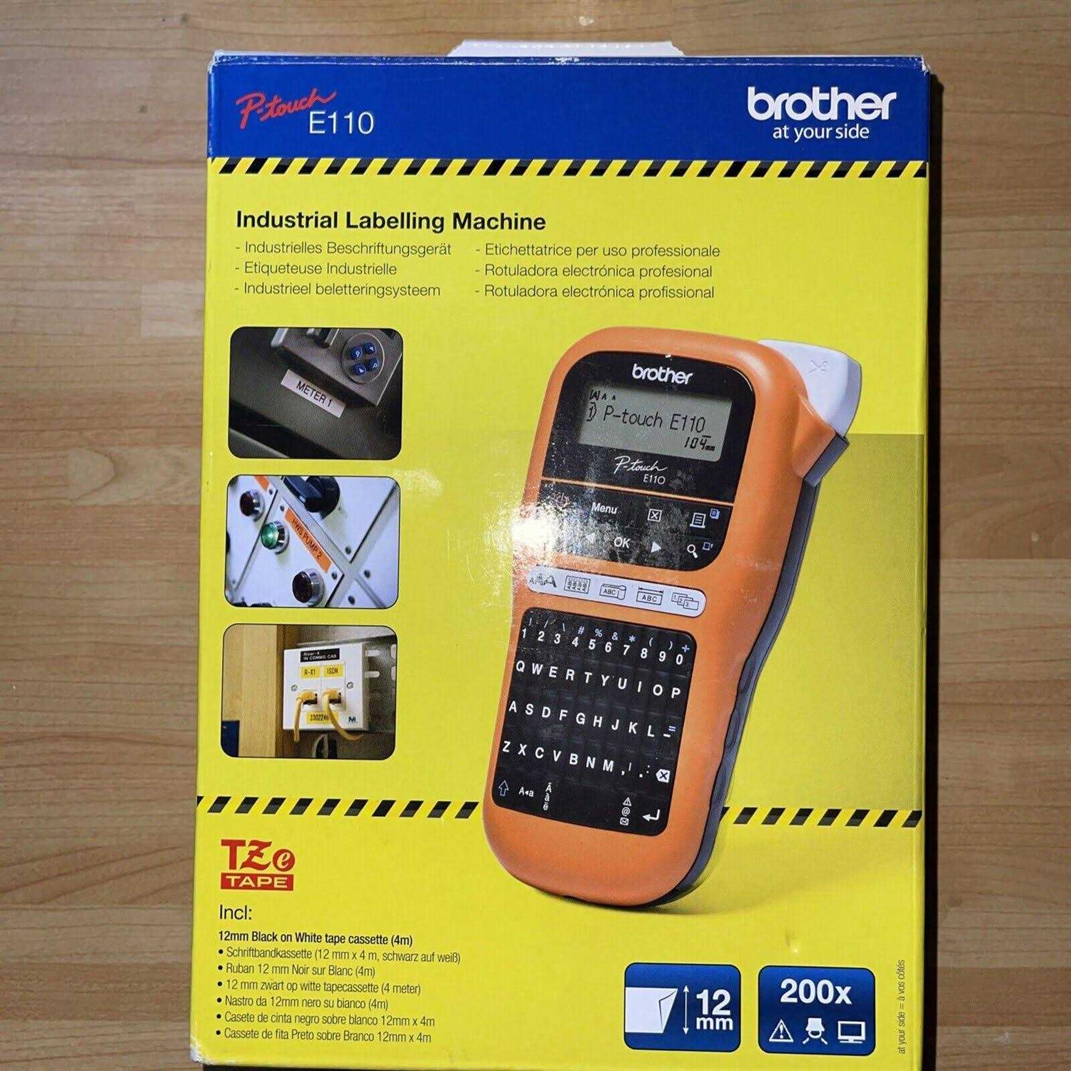 Brother PT-E110 Industrial Handheld Labeling Tool PTE110 - Image 5