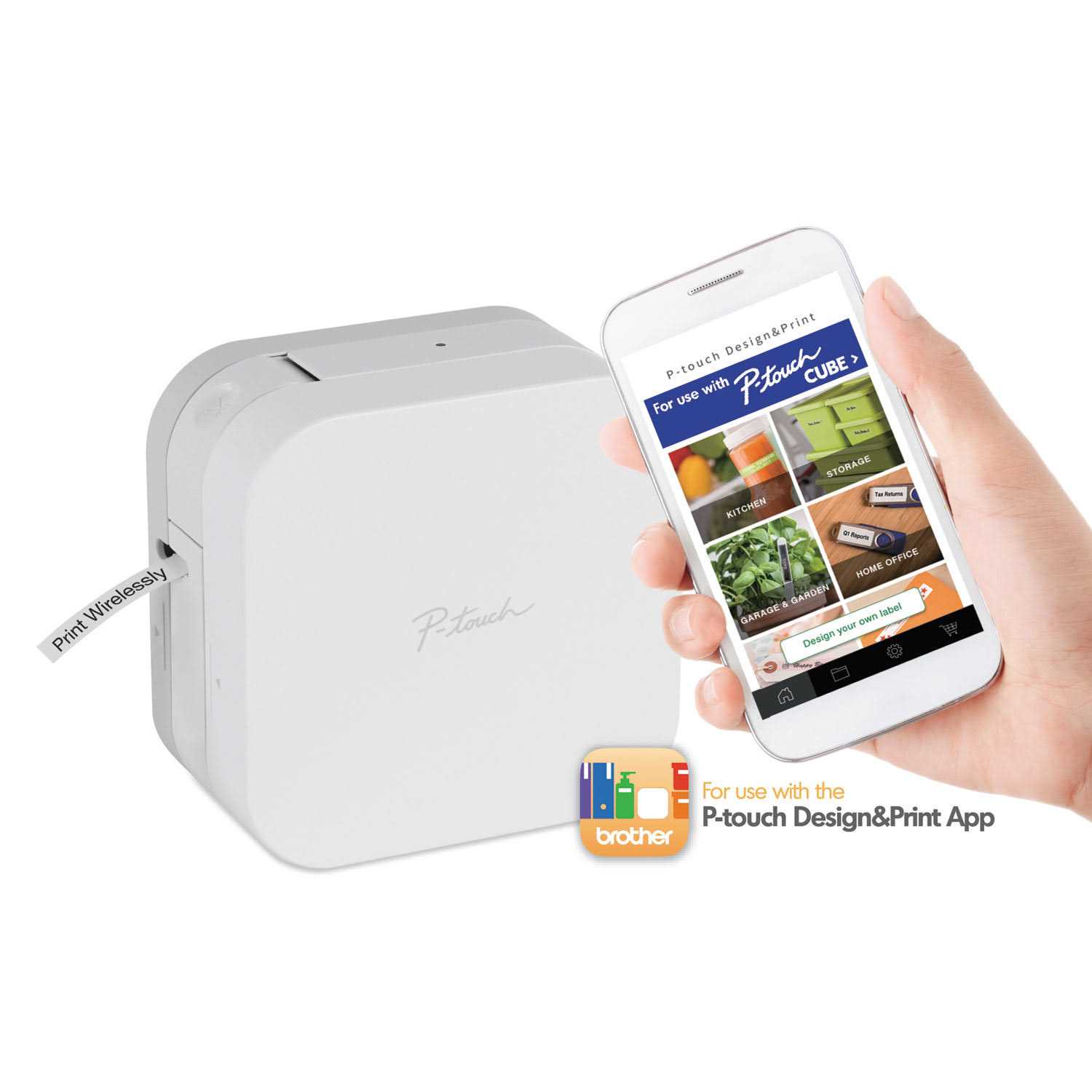 Brother PT-P300BT P-touch Cube Label Maker - Image 3