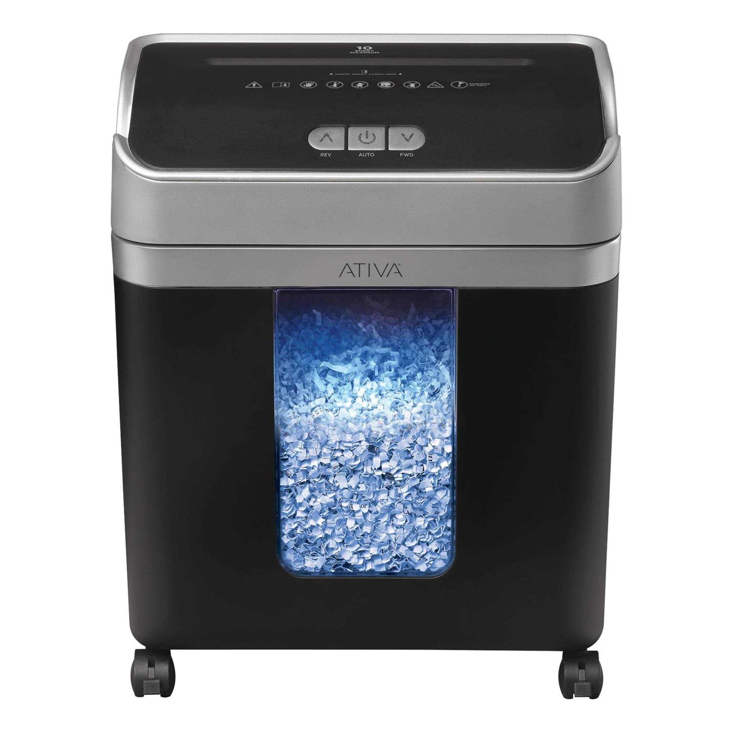 Ativa 10 Sheet Micro-Cut Shredder OMM103P