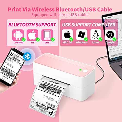 ASprink Bluetooth Thermal Shipping Label Printer - Image 3