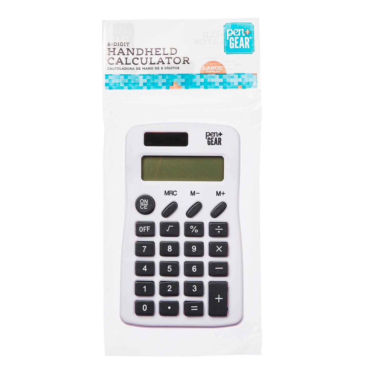 Pen + Gear 8-Digit Handheld Calculator