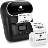 Phomemo M110 Bluetooth Thermal Label Printer Wireless Portable Label Make Machine for Barcode