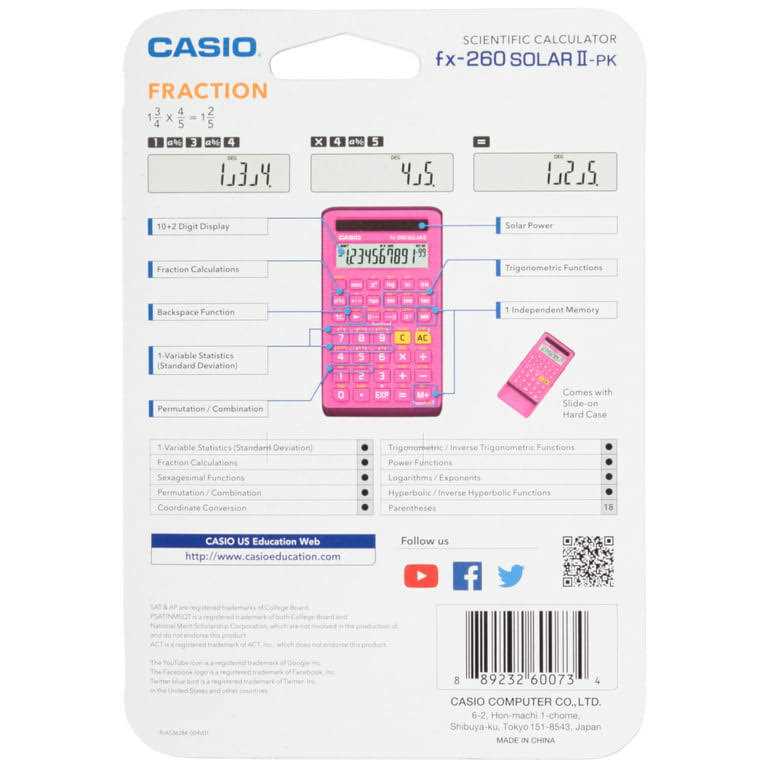 Casio FX-260 Solar Scientific Calculator - Image 2