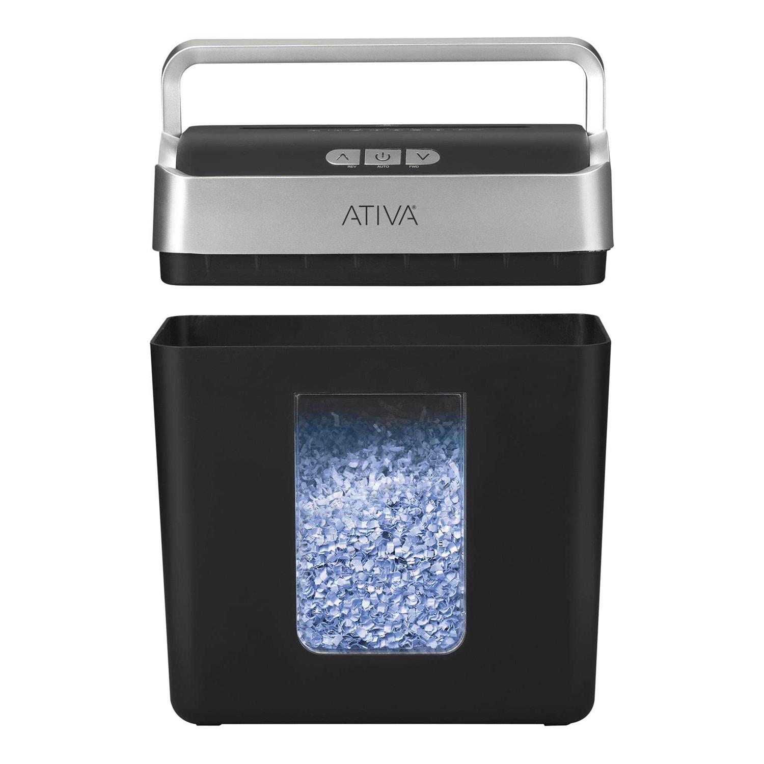 Ativa 8 Sheet Micro-Cut Lift-Off Shredder With Handle OMM83B - Image 4