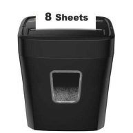 8-sheet Cross Cut Paper Shredder for Home Office Use