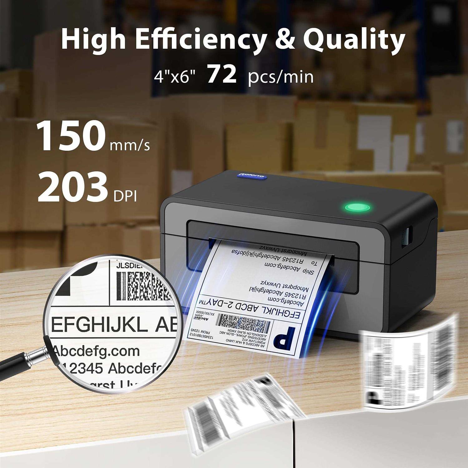 POLONO Thermal Label Printer 4×6 Shippping Label Printer for Shipping Packages - Image 2