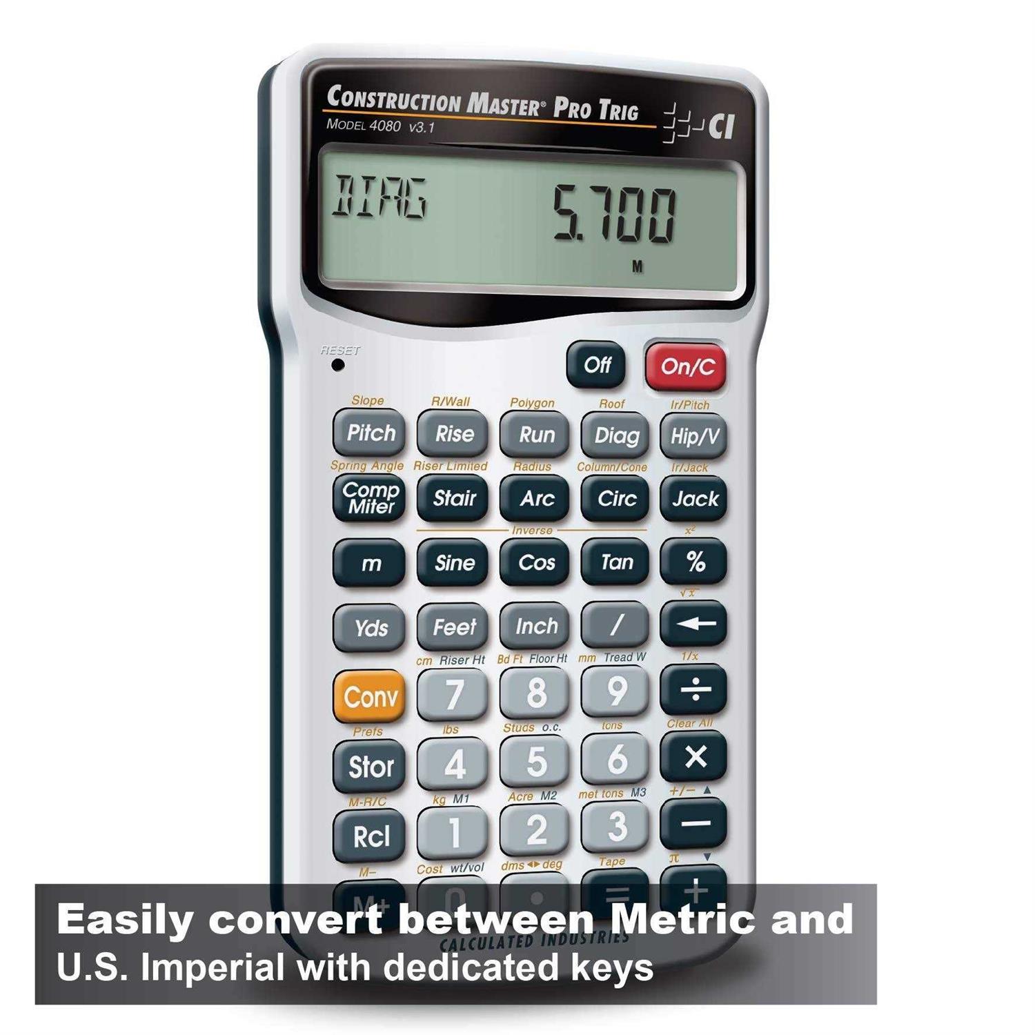 Calculated Industries 4080 Construction Master Pro Trig - Image 5