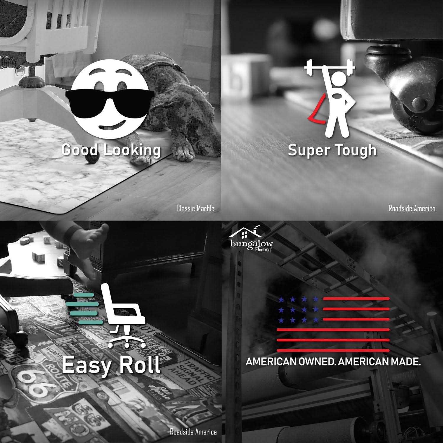 Bungalow Flooring Barbury Weave Desk Chair Mat - Image 5