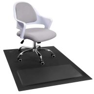 Anti-Fatigue Standing Office Chair Mat for Hardwood Floor with Cushioned Foam Foot Support