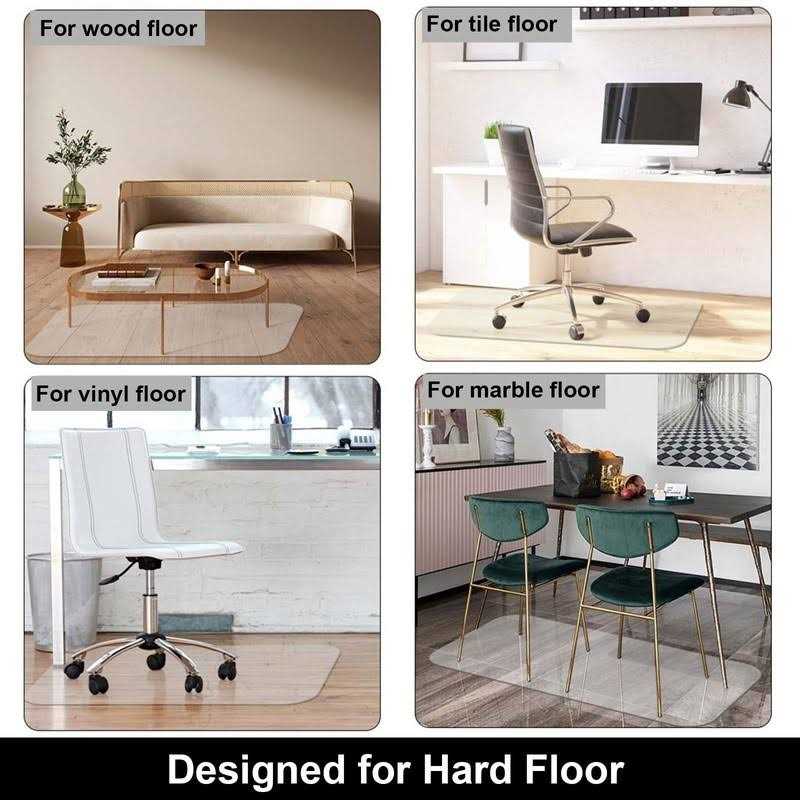 AiBOB Office Chair Mat for Hardwood Floors Heavy Duty Floor Mats for Computer Desk - Image 4