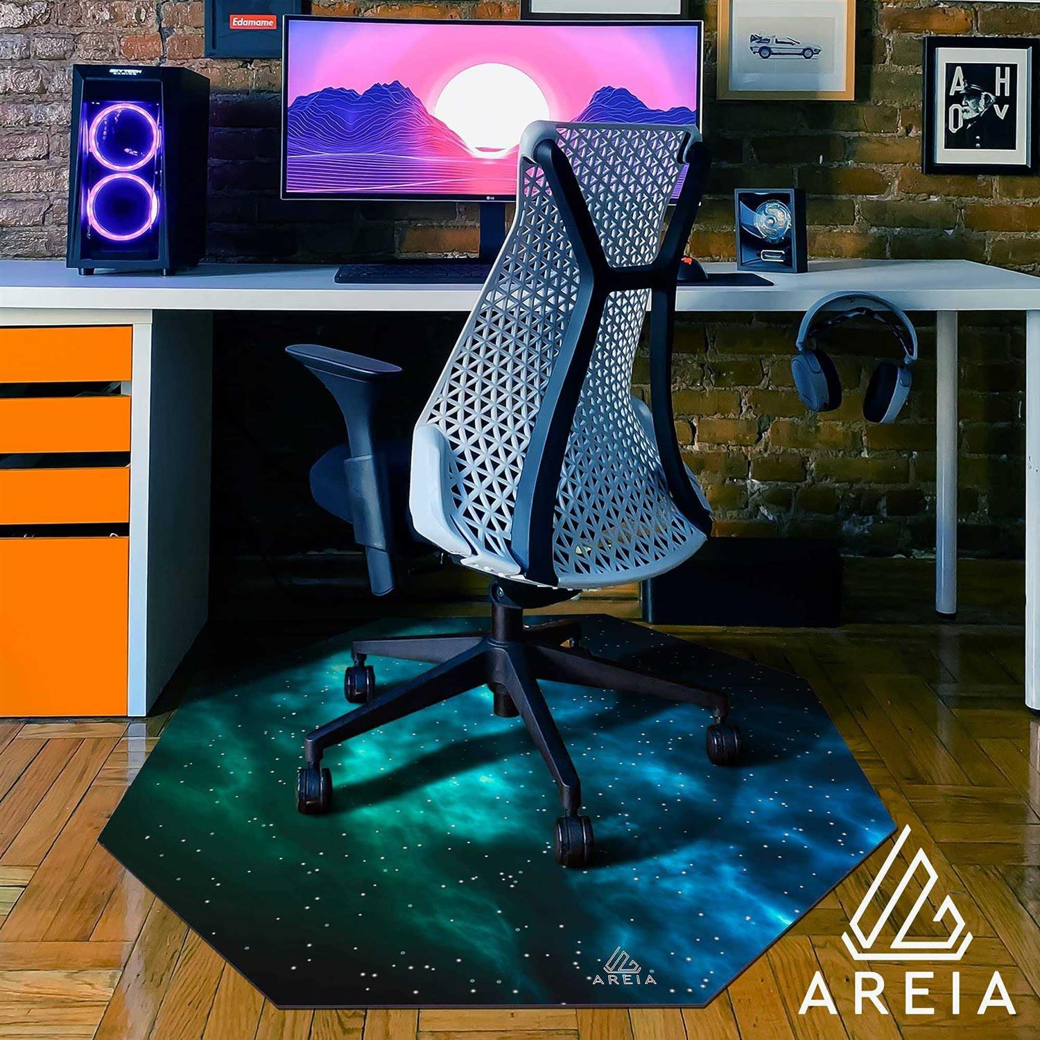 AREIA Computer Chair Mat Noise Cancelling Gaming Chair Mat – Anti-Slip Gaming Floor Mat – Scratch Resistant Mat for Office Chair – - Image 3