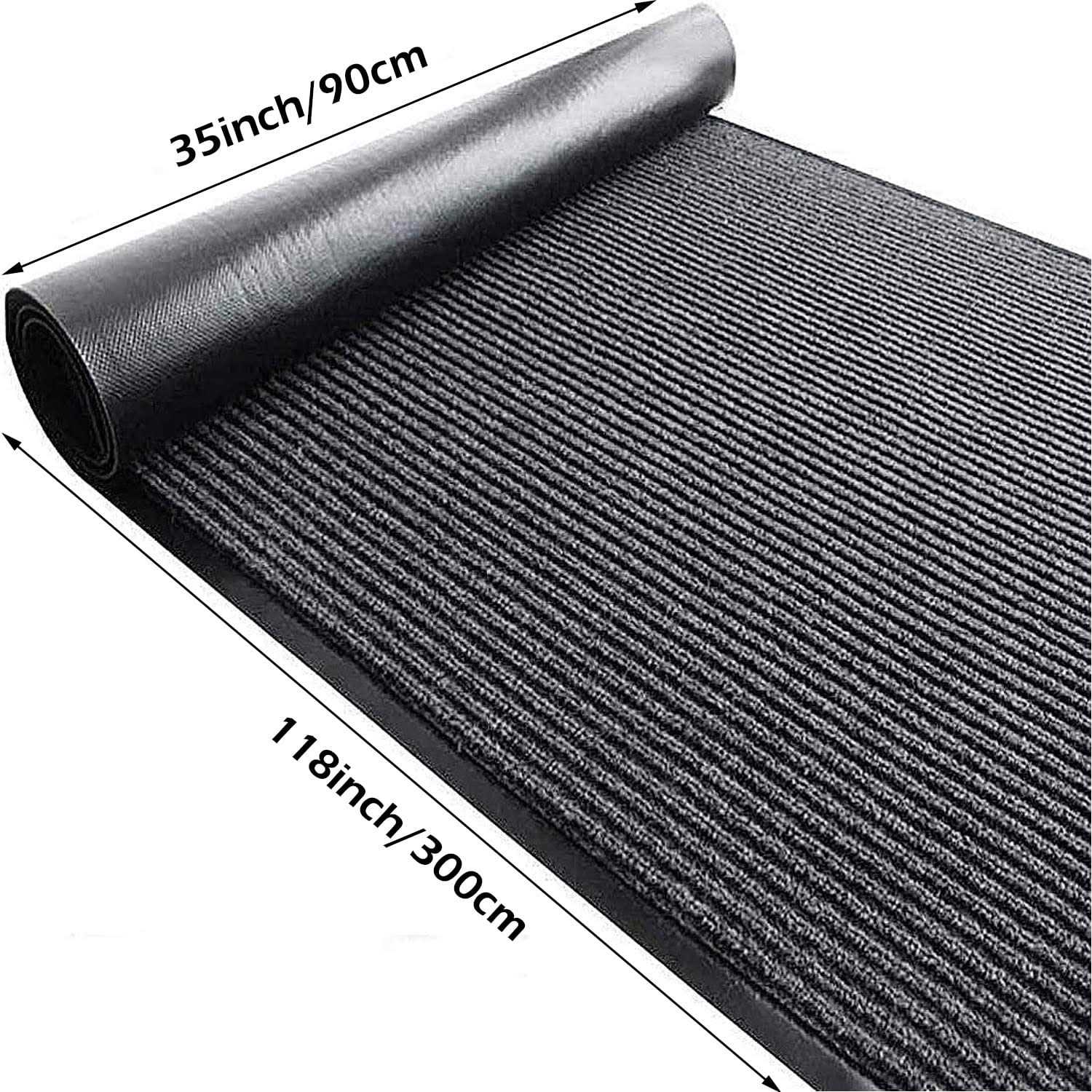 Nisorpa Commercial Grade Door Floor Mat 3′ x 10′ Brush Step Entrance Mat Slip Skid Entrance Mat with PVC Backing Home Office Hotel Corridor Indoor - Image 3