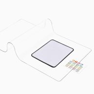 Clear Desk Mat on top of desks 24 x 14 inches