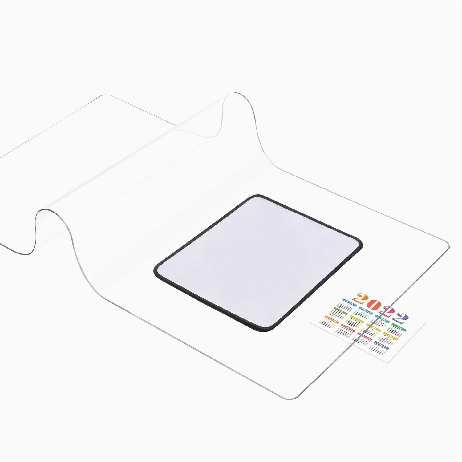 Clear Desk Mat on top of desks 24 x 14 inches