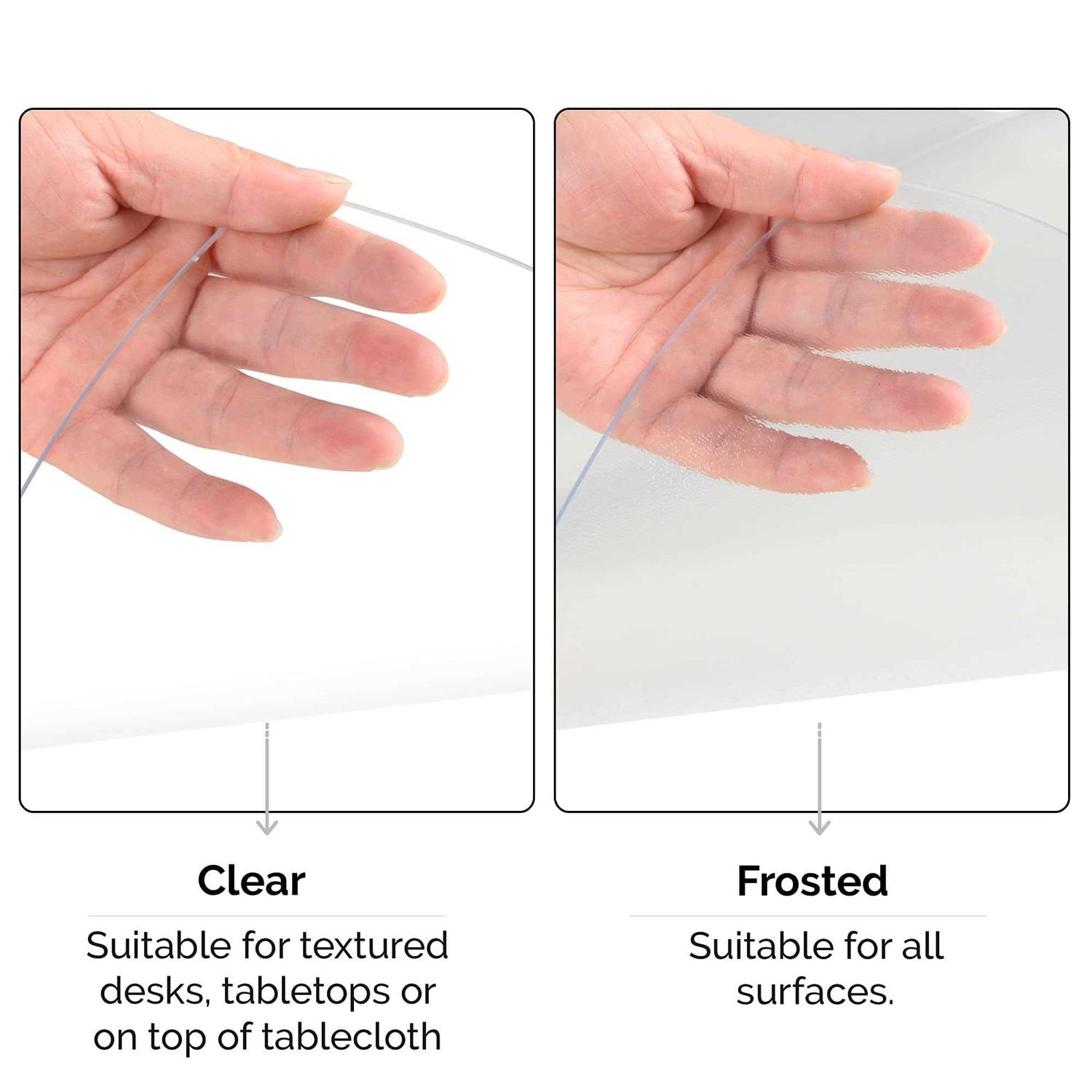 Clear Desk Mat on top of desks 24 x 14 inches - Image 3