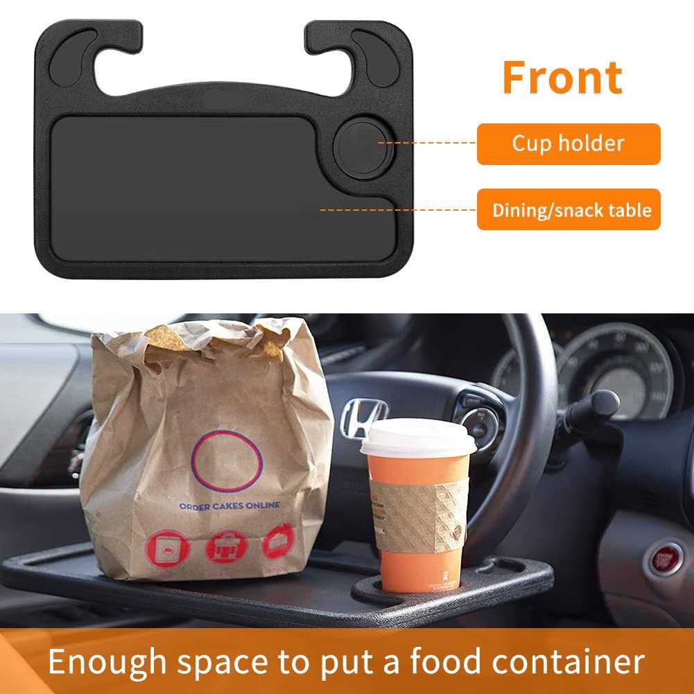 Car Steering Wheel Desk Food Table for Car Steering Wheel Tray for Constant Travelers - Image 3