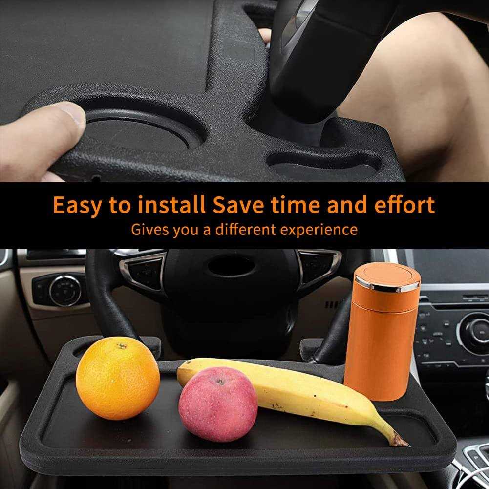 Car Steering Wheel Desk Food Table for Car Steering Wheel Tray for Constant Travelers - Image 5