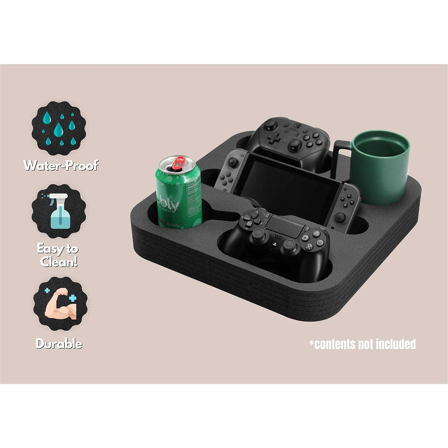 Polar Whale Couch Drink Holder Refreshment Tray for Sofa Bed Floor Car Rv Lounge Tv Room Durable - Image 3