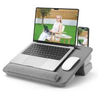 Adjustable Laptop Lap Desk Lap Desk with Cushion Storage Function Anti-Slip Wrist Rest for Home Office Adults Students