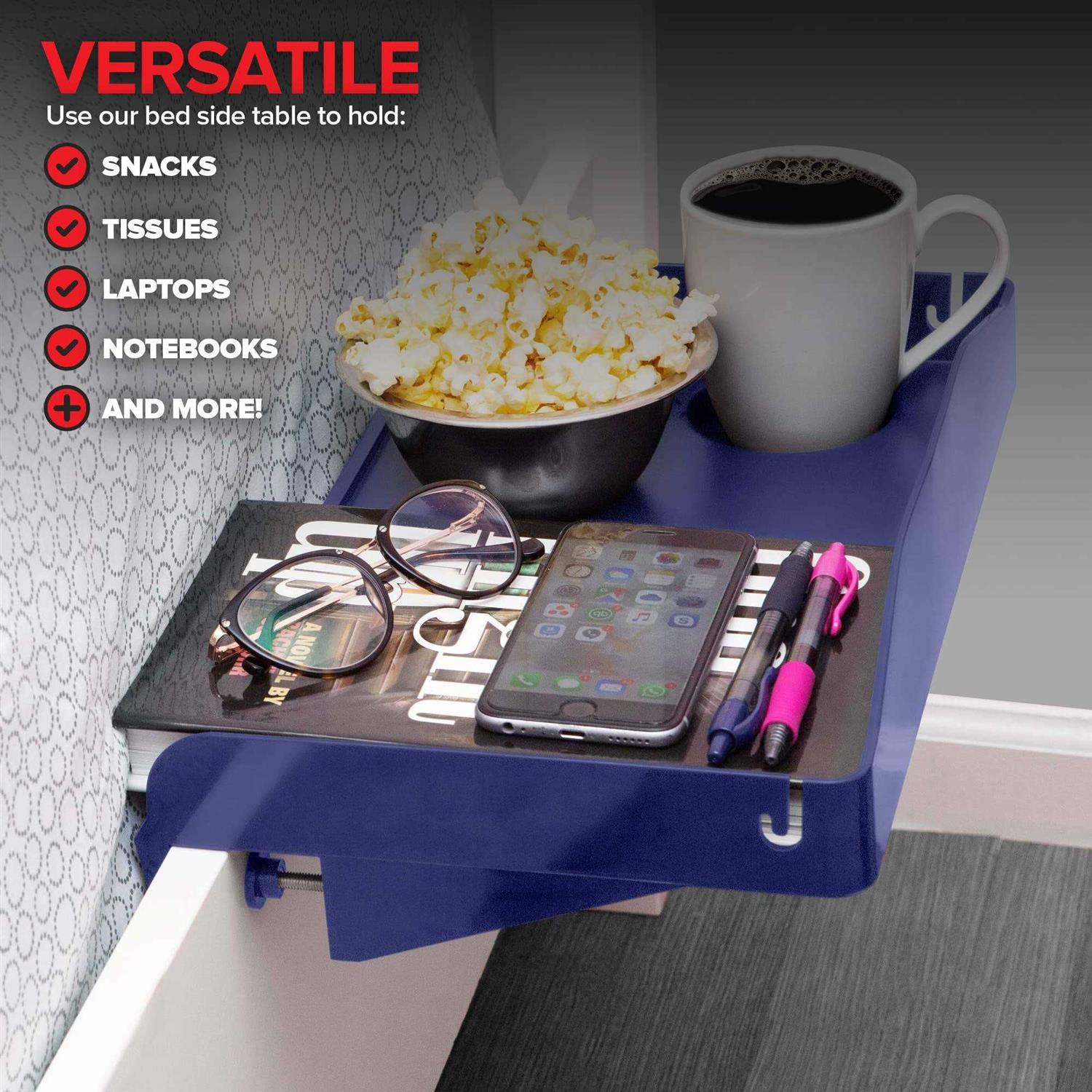 Modern Innovations Bedside Shelf for Bed College Dorm Room Bunk Bed Shelf for Top Bunk - Image 3