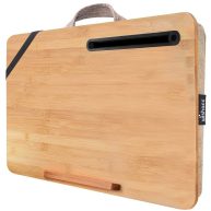 Oversized Lap Desk,wishacc Portable Bamboo Lap Desk Tray for Home Office