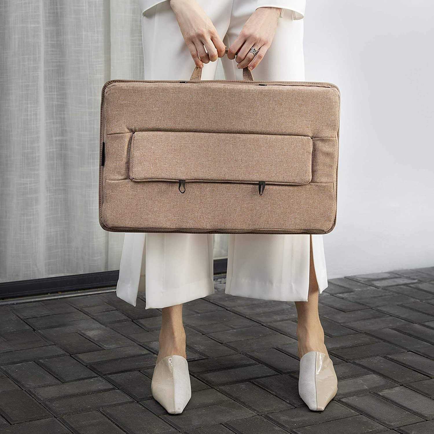 Oversized Lap Desk,wishacc Portable Bamboo Lap Desk Tray for Home Office - Image 5