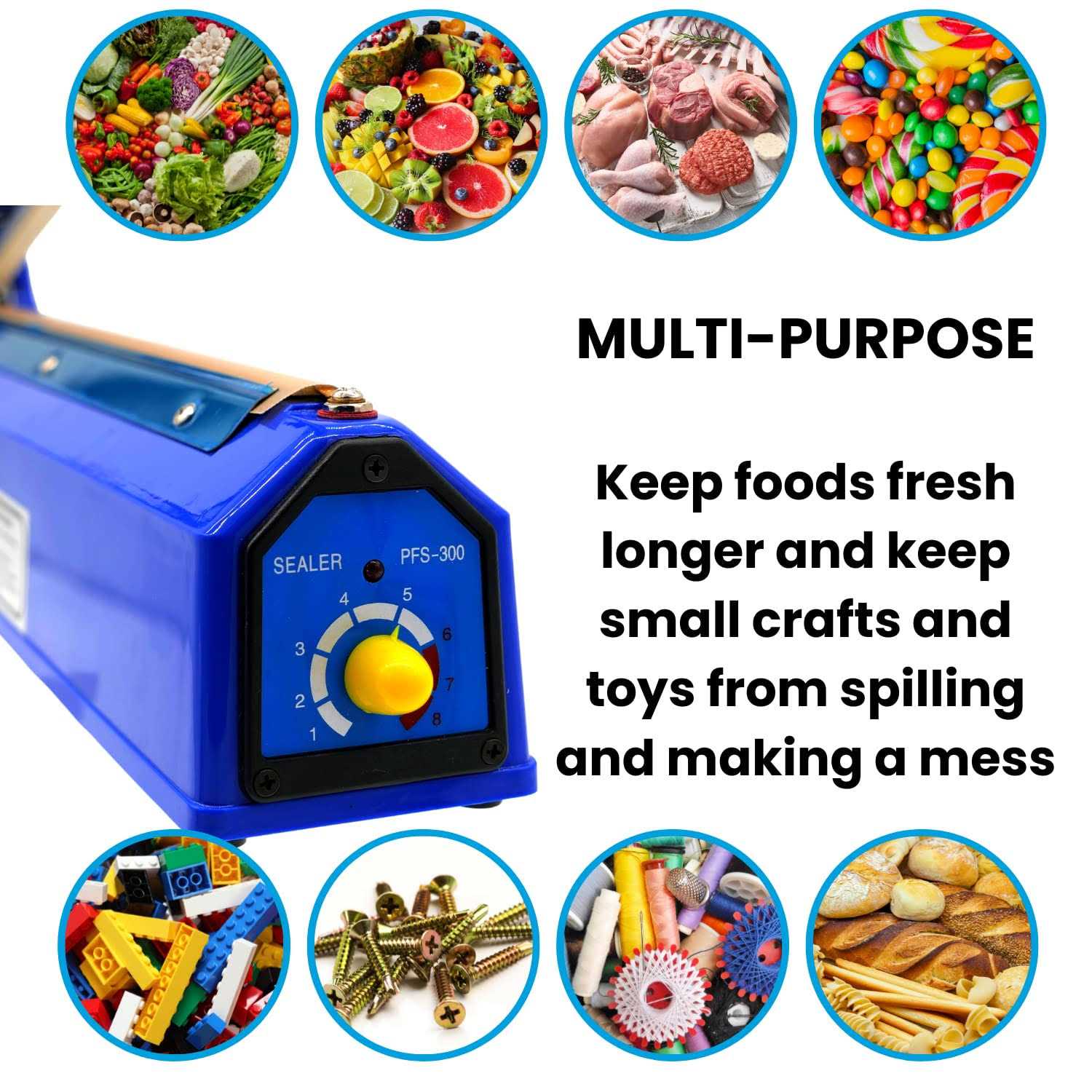 Onward Humble Bag Heat Sealer 12 Inch Impulse Sealer Easy to Use Tabletop Mylar Bag Sealer Heat Seal - Image 4