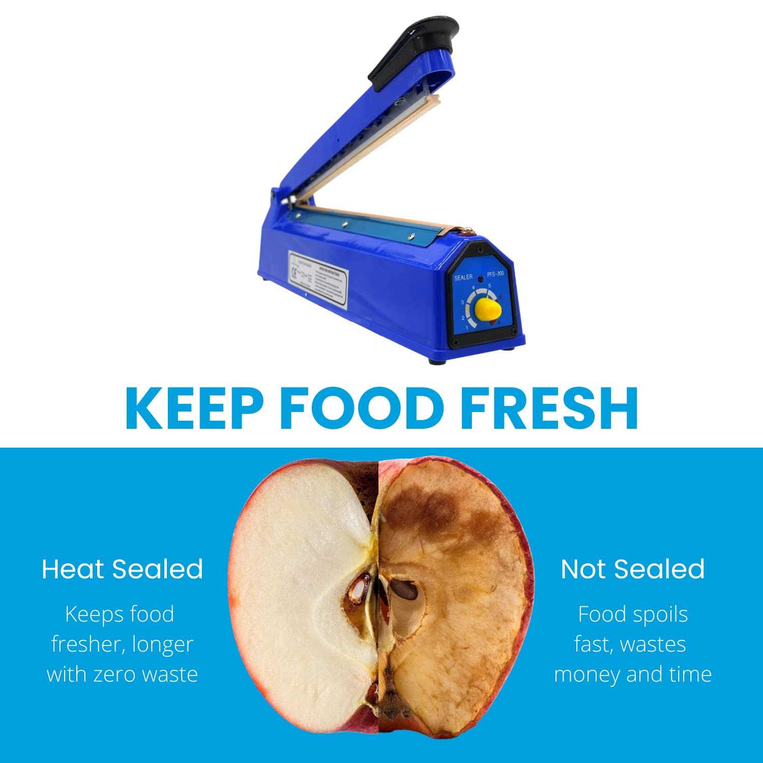 Onward Humble Bag Heat Sealer 12 Inch Impulse Sealer Easy to Use Tabletop Mylar Bag Sealer Heat Seal - Image 5